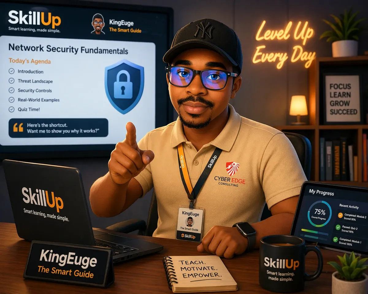 KingEuge presenting a SkillUp training session